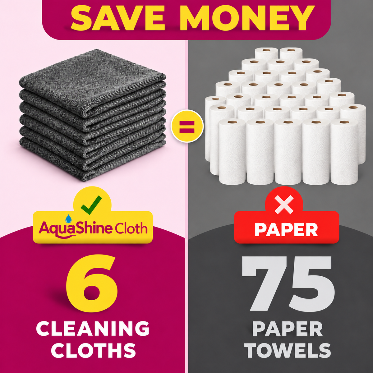 AquaShine Streak-Free Cloth™ (5-Pack)